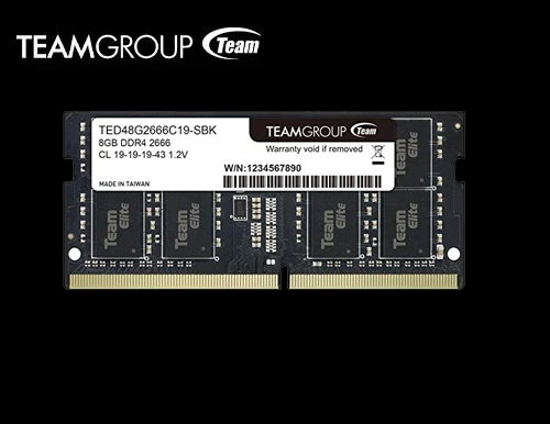 349419783Team PC4-21300 DDR4 2666 Notebook RAM (8GB)(PP0260014).webp